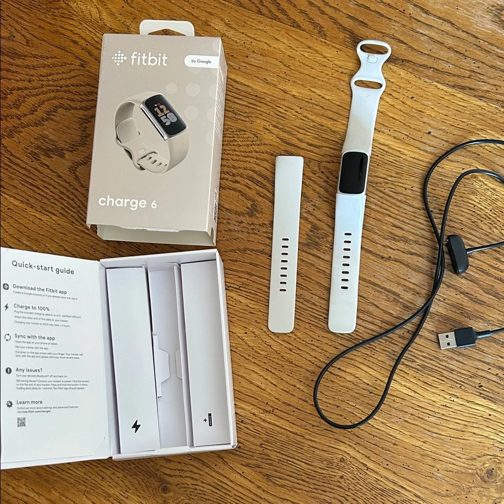 Fitbit Charge 6 Smartwatch - White - Picture 2 of 7